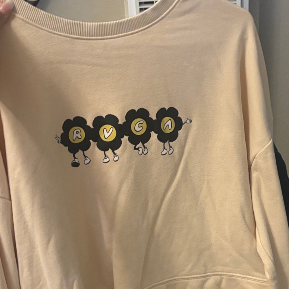 RVCA Cream Floral Graphic Women's Sweater